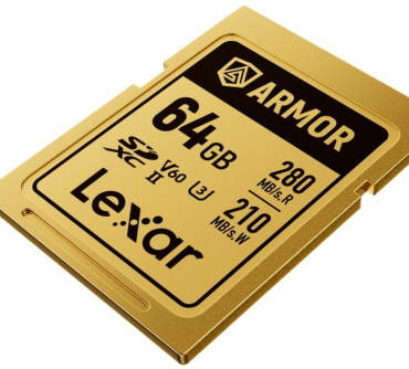 Lexar SDXC Pro Gold Series ARMOR UHS-II 64GB V60