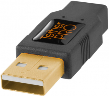 TetherTools TetherPro USB 2.0 an USB 2.0 Mini-B 5 Pin 4,6m schwarz