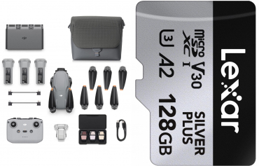 DJI Air 3S Fly More Combo (DJI RC-N3) + Lexar Silver Plus 128GB