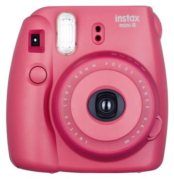 Fujifilm Instax Mini 8 set with film raspberry ( raspberry red)