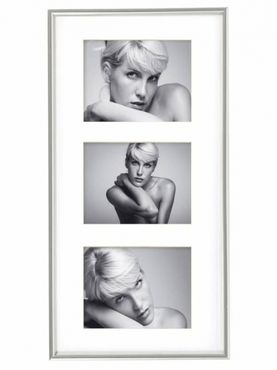 Walther Galerierahmen KS338S 3x 13x18 cm silber