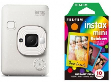 Fujifilm Instax Mini LiPlay misty white + Rainbow Film