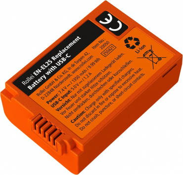 Rollei Spare battery EN-EL25 Nikon with USB-C