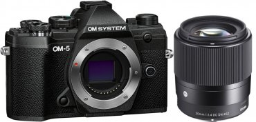 OM System OM-5 schwarz + Sigma 30mm f1,4 DC DN