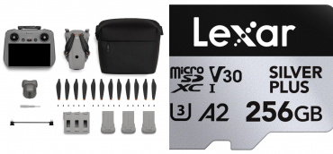 DJI Lito X1 Fly More Combo (DJI RC 2) + Lexar 128GB microSDXC