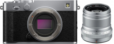 Fujifilm X-E5 Silber + XF 50mm f2 R WR Silber