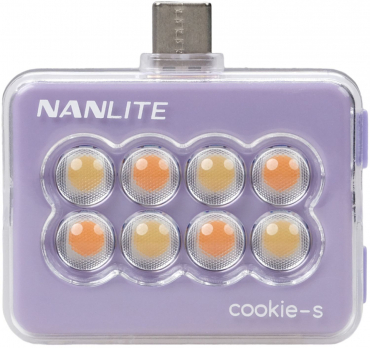 NANLITE cookie-s mini smartphone lamp square lavender