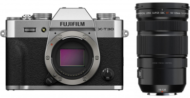 Fujifilm X-T30 III Silber + XF 18-120mm f4 LM PZ WR