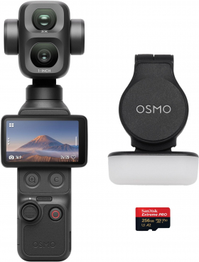 DJI Osmo Pocket 4P + SanDisk micro SDXC Extreme Pro 256GB 200MB/s V30