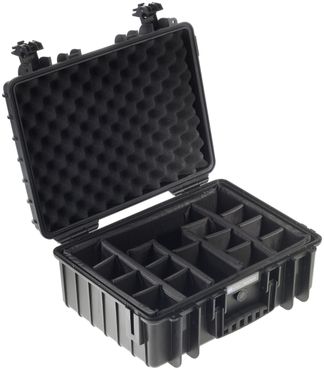 B&W Case Type 5000 RPD black with compartment division