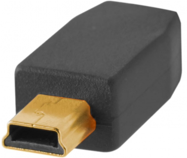 TetherTools TetherPro USB 2.0 an USB 2.0 Mini-B 5 Pin 4,6m schwarz