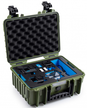 B&W GoPro 13 Case Typ 3000 braun/grün