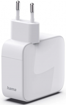 Hama 201956 Schnellladegerät GaN 30W ausziehbares Ladekabel Weiß