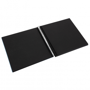 Goldbuch Spiral album 12729 Bella Vista 20x20cm black pages sky blue