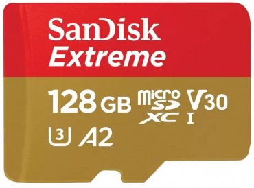 SanDisk micro SDXC Extreme 128GB 190MB/s V30