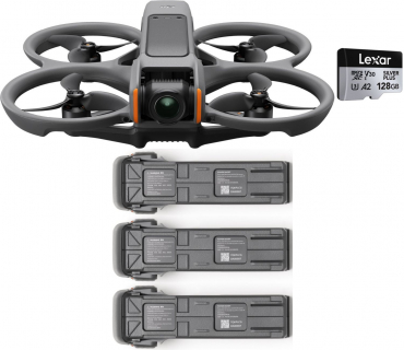 DJI Avata 2 Fly More Combo (Three Batteries) + Lexar Silver Plus 128GB