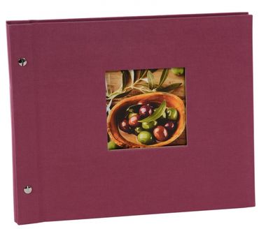 Goldbuch 26 508 Schraubalbum Trend fuchsia 40 schwarze Seiten 30x25cm