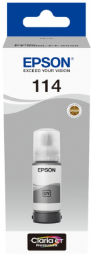 Epson C13T07B540 114 EcoTank Grey Ink Bottle