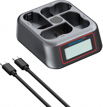 Patona Platinum USB-C 4-fach Ladegerät für Nikon EN-EL15