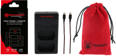 Berenstargh Chargeur Hyper PD pour Sony FP-FZ100 avec câble USB-C