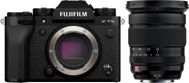 Fujifilm X-T5 Body black + XF 16-55mm f2.8 R LM WR II