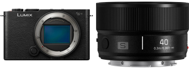 Panasonic DC-S9 noir + Lumix S 40 mm f/2 noir