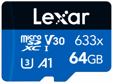 Lexar microSD UHS-I 64GB V30 633x