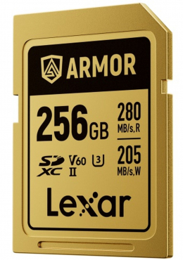 Lexar SDXC Pro Gold Series ARMOR UHS-II 256GB V60