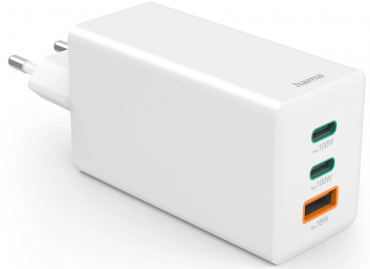 Hama 201997 Hama GaN 2X USB-C,1X USB-A 100W