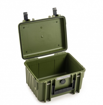 B&W Case Type 2000 Marron vert avec insert en mousse