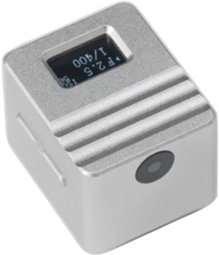 KEKS KM-Q OLED digitaler Belichtungsmesser silber Display Oben