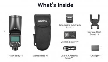 Godox V1Pro F round flash unit for Fuji