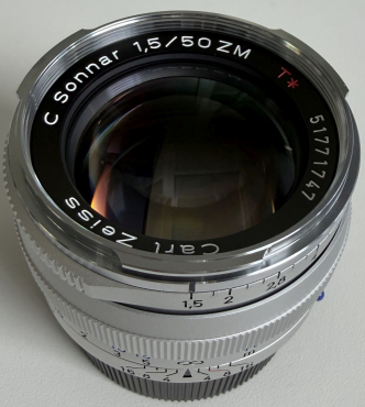 ZEISS C Sonnar T* 50mm f1.5 silver