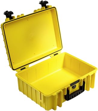 B&W Case Type 5000 SI jaune avec insert en mousse