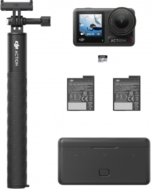 DJI Osmo Action 4 Adventure Combo + Lexar Silver Plus microSDXC 128GB