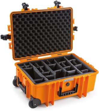 B&W Case Type 6700 RPD orange with compartment divider