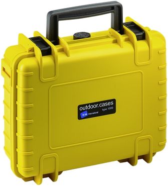 B&W Case Type 1000 RPD gelb mit Facheinteilung