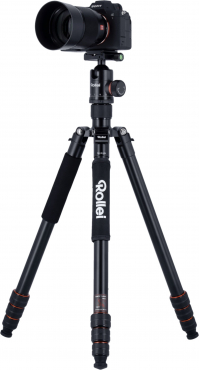 Rollei C6i Aluminiumstativ schwarz