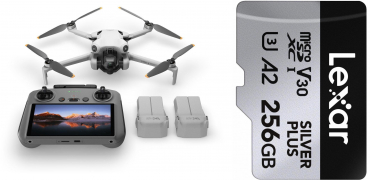 DJI Mini 4 Pro Fly More Combo (DJI RC 2) + Lexar Silver Plus 256GB