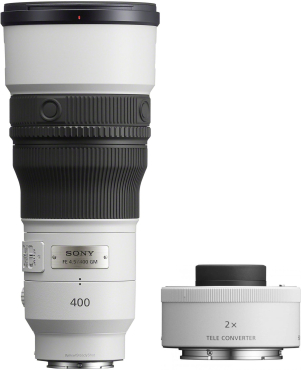 Sony SEL FE 400mm f/4.5 GM OSS White + SEL 20 TC Teleconverter