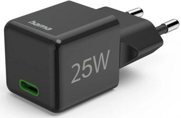 Hama 201985 Schnellladegerät USB C 25 W Schwarz