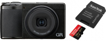 Ricoh GR IV + SanDisk micro SDXC Extreme Pro 128GB 200MB/s V30 UHS I