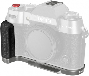 SmallRig 4712B Silicone L-Shape Handle für Fuji X-T50 Holzkohle silber