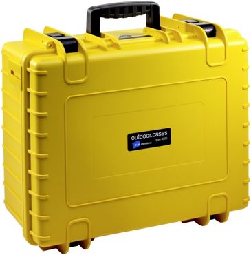 B&W Case Type 6000 RPD gelb mit Facheinteilung