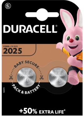 Technische Daten  Duracell Knopfzelle CR2025 3V 2er Blister