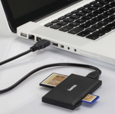 Hama 00181018 USB 3.0 multi card reader black