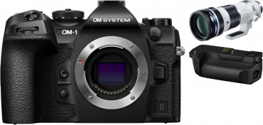OM System OM-1 II schwarz + 150-400mm f4,5 TC1.25x + Handgriff