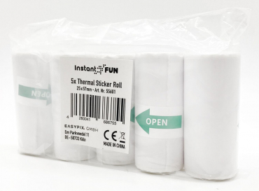 Easypix InstantFUN 5x Rouleaux dautocollants thermiques