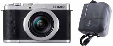 Panasonic Lumix L10 silber + Peter Hadley Tasche