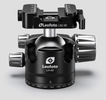 Leofoto Stativ-Kugelkopf LH-40SC Arca-Swiss Kupplung & Weaver-Schiene